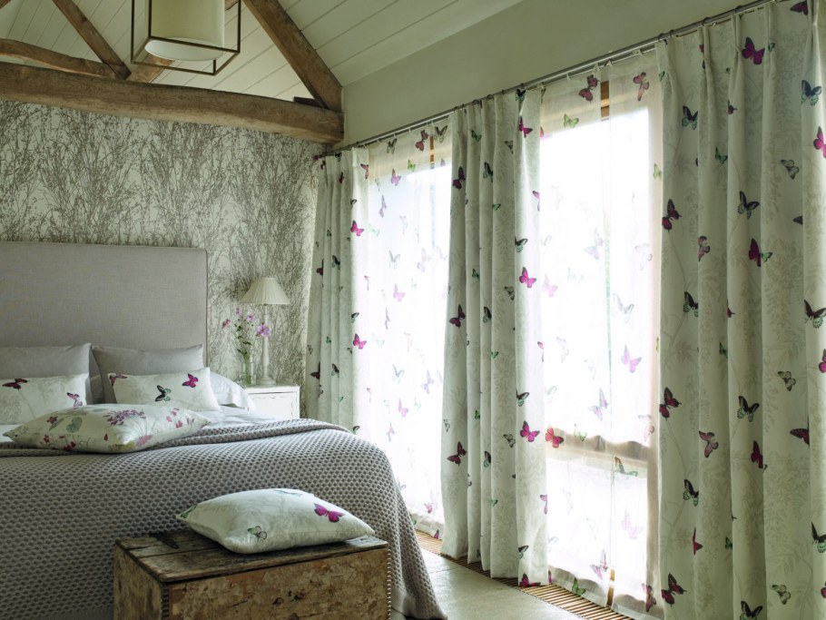 Шторы на дачу в деревенском стиле