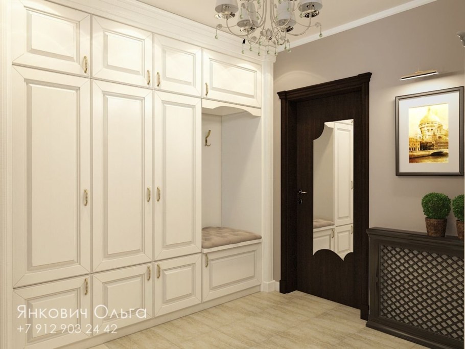 Шкаф в прихожую классика