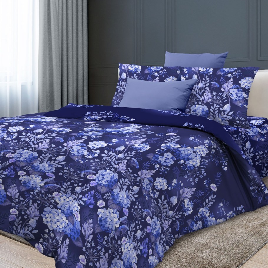 Перкаль 220 см набивной арт 239 "Тейково" рис 6752 вид 1 "Любава"