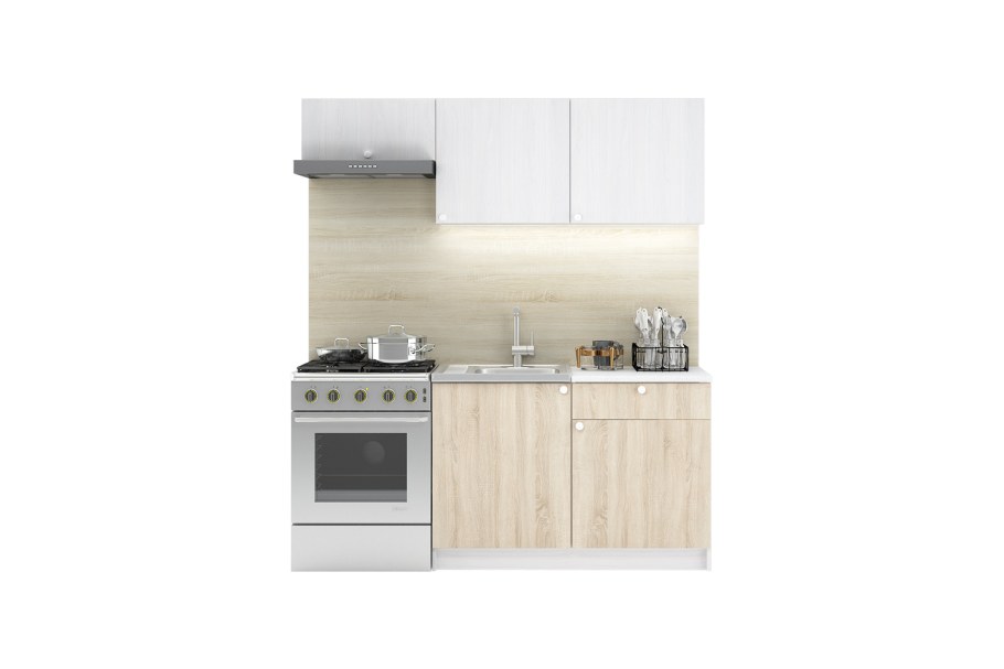 Кухонный гарнитур Ронда 140 см (сонома)