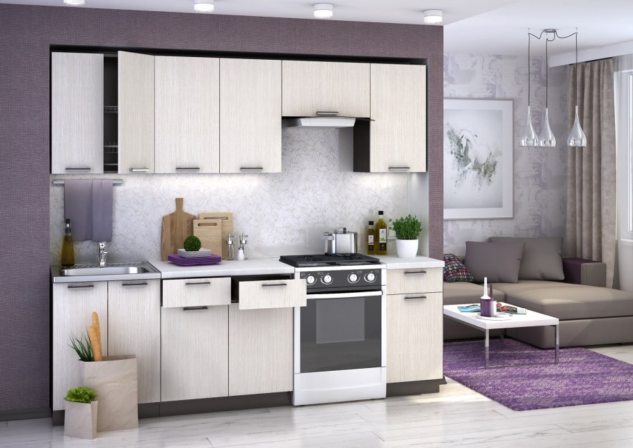 Кухня Маша 2м венге дуб сонома