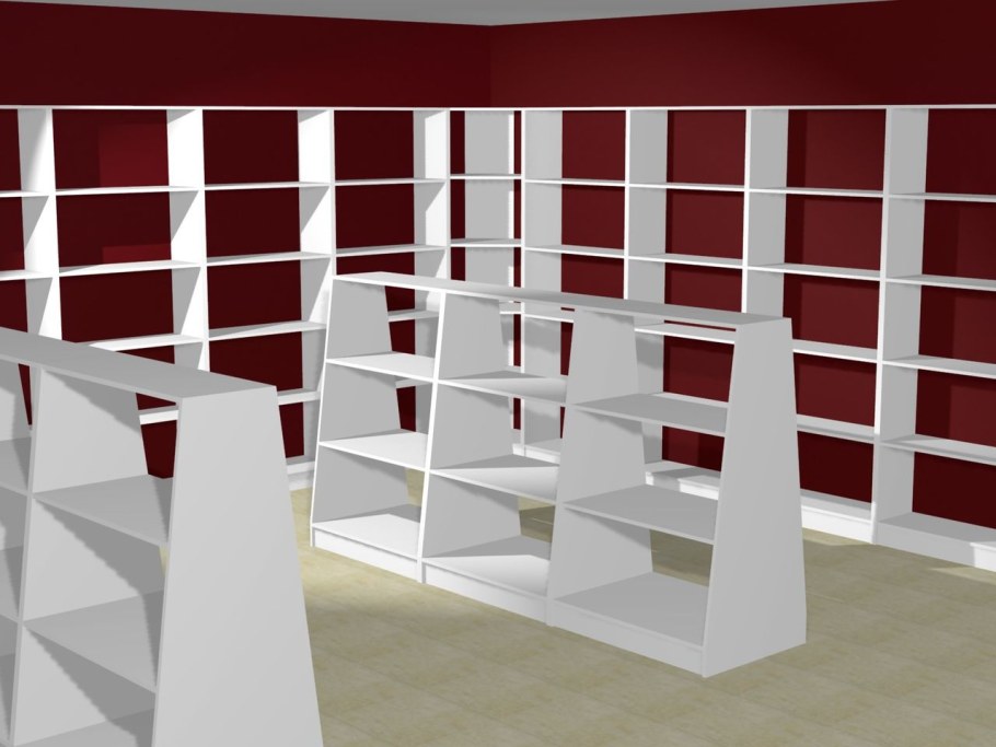 Стеллажи из ДСП для магазинов