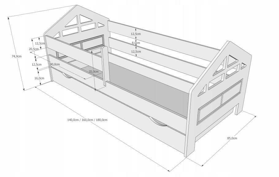 Кровать детская Viki