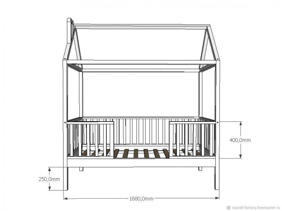 Детская кровать 80x160