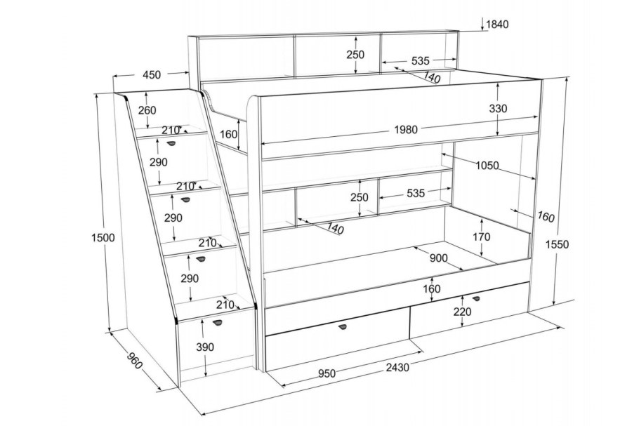 Кровать 160x80