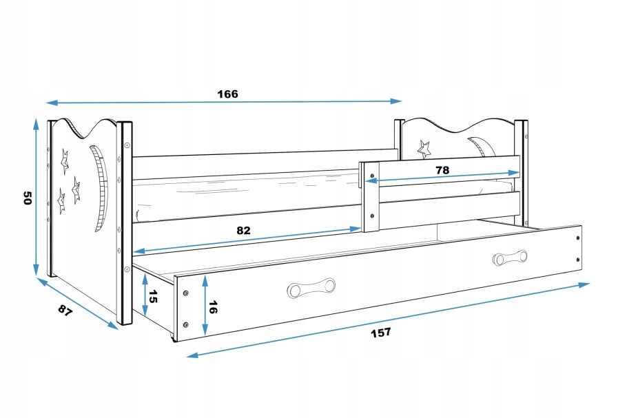 Кровать 160х80 схема