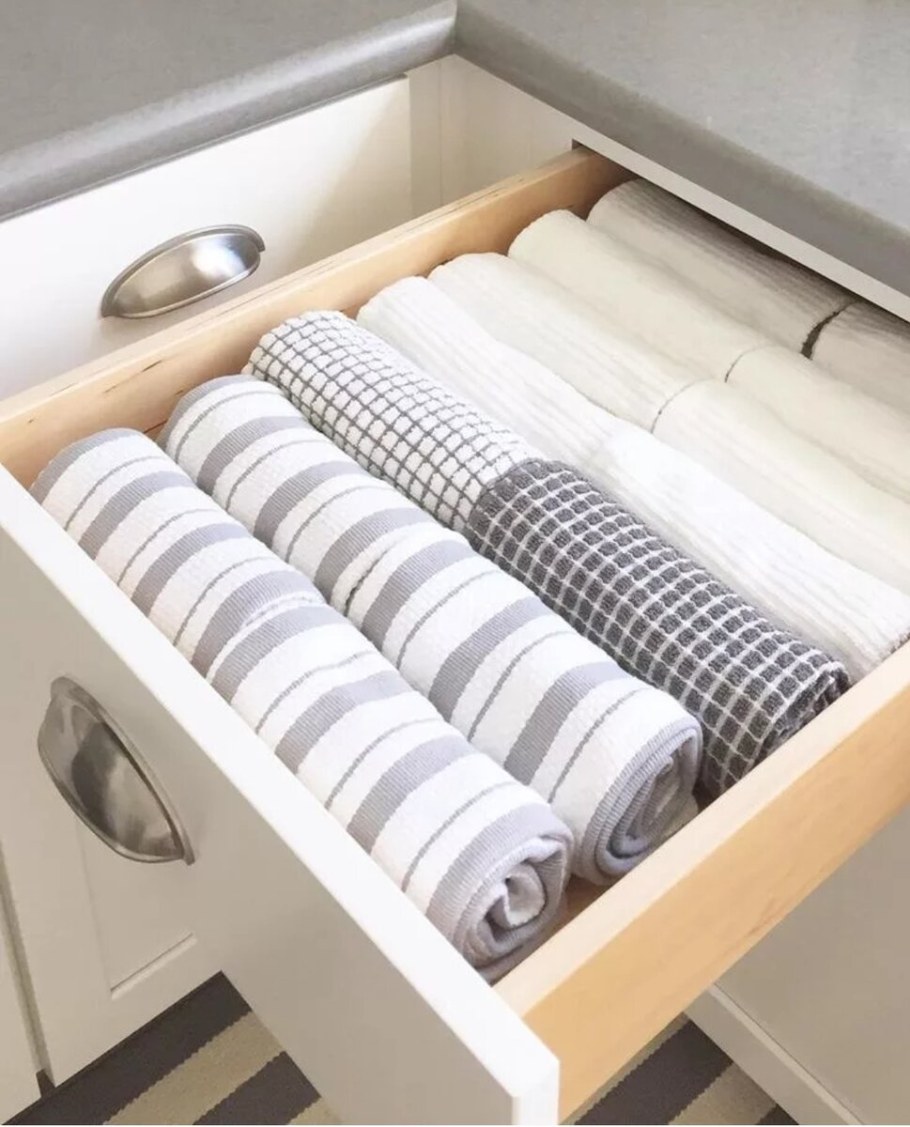 Хранение кухонных полотенец