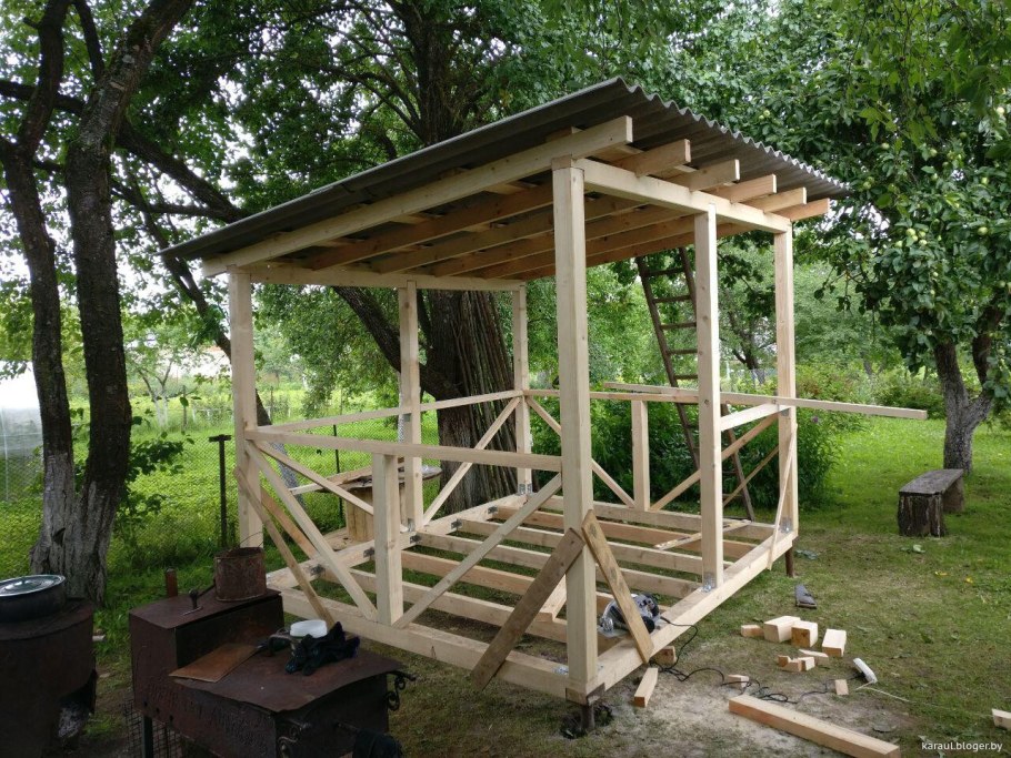 Красивые беседки для дачи из дерева