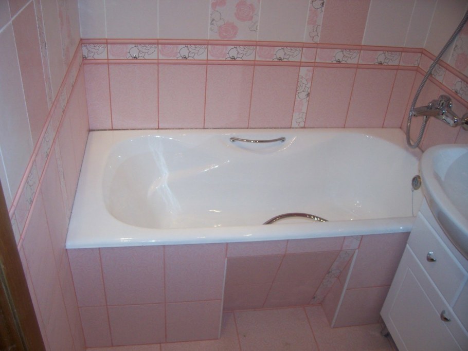 Недорогая отделка ванной