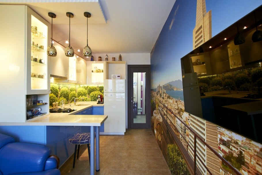 Зеленый и розовый в интерьере