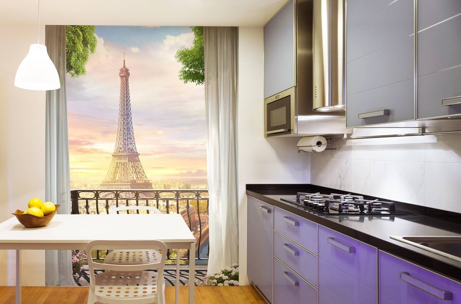 Афреско в интерьере кухни