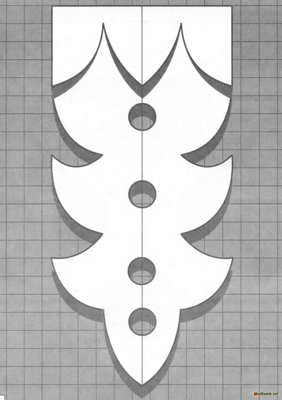 Чертежи для выпиливания наличников на окна