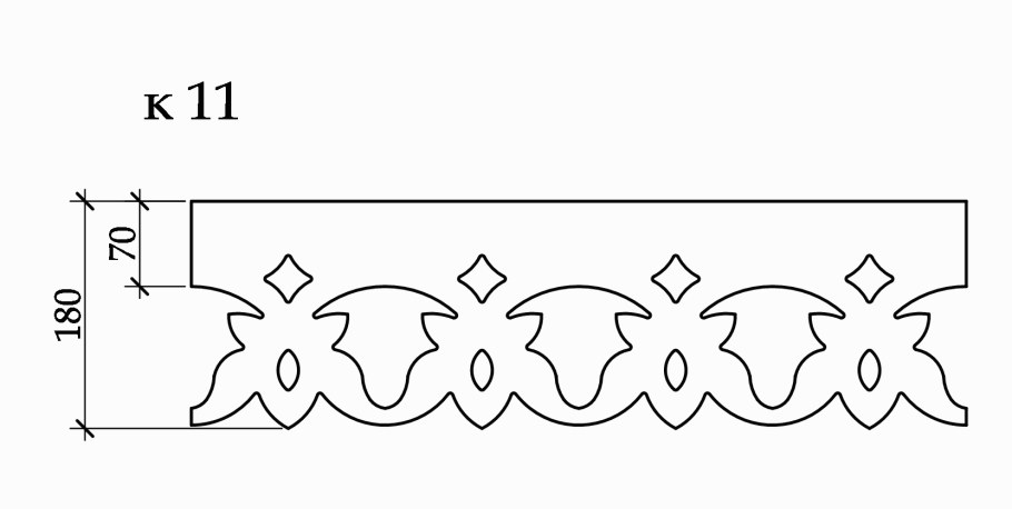Трафарет рамки для зеркала
