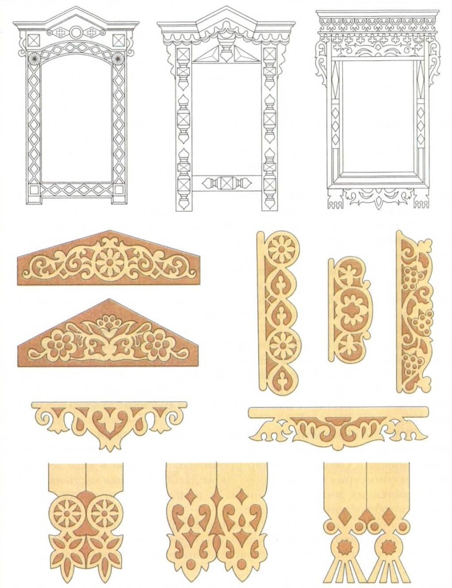 Трафарет русские узоры