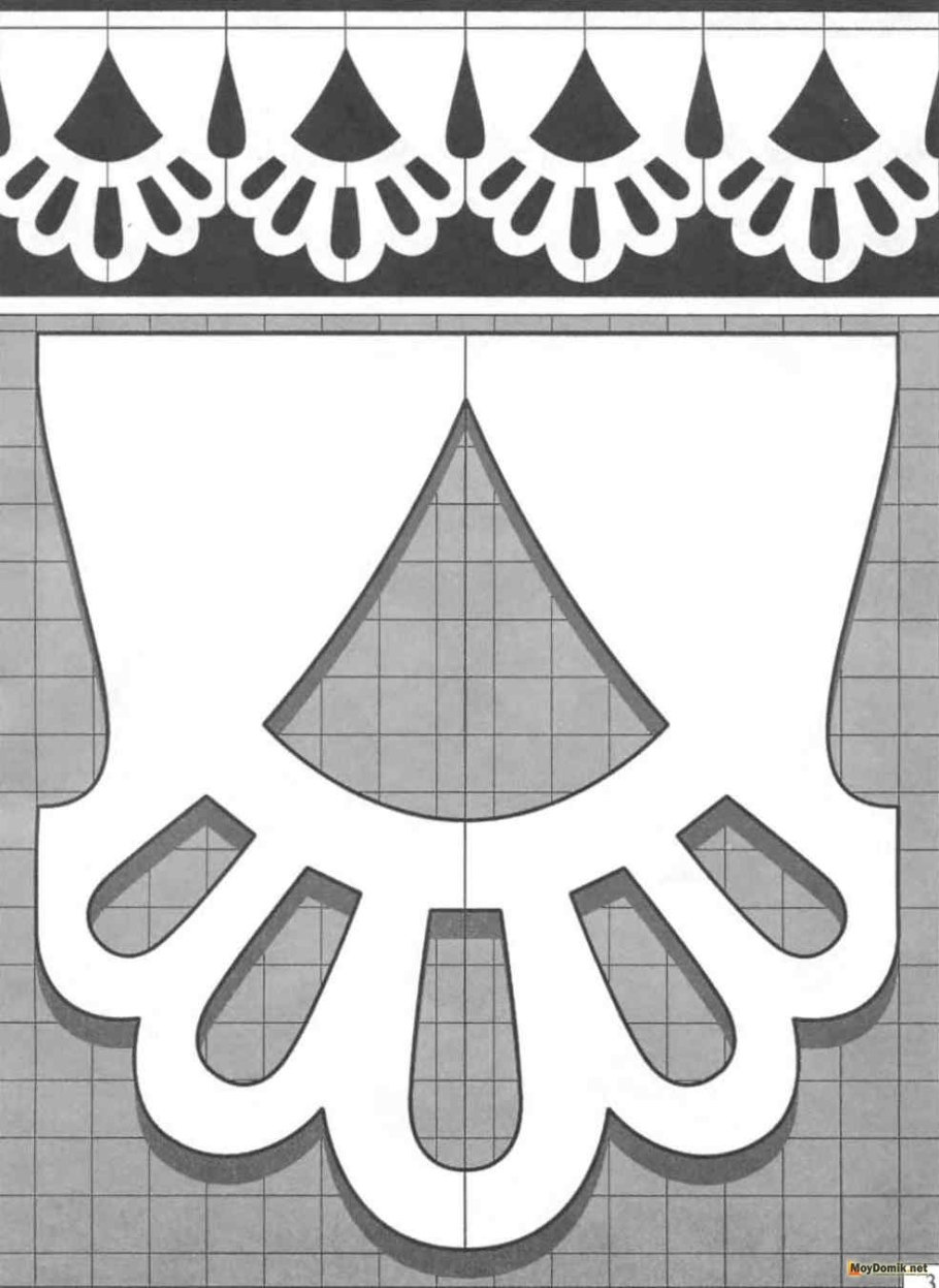 Простой трафарет на наличники