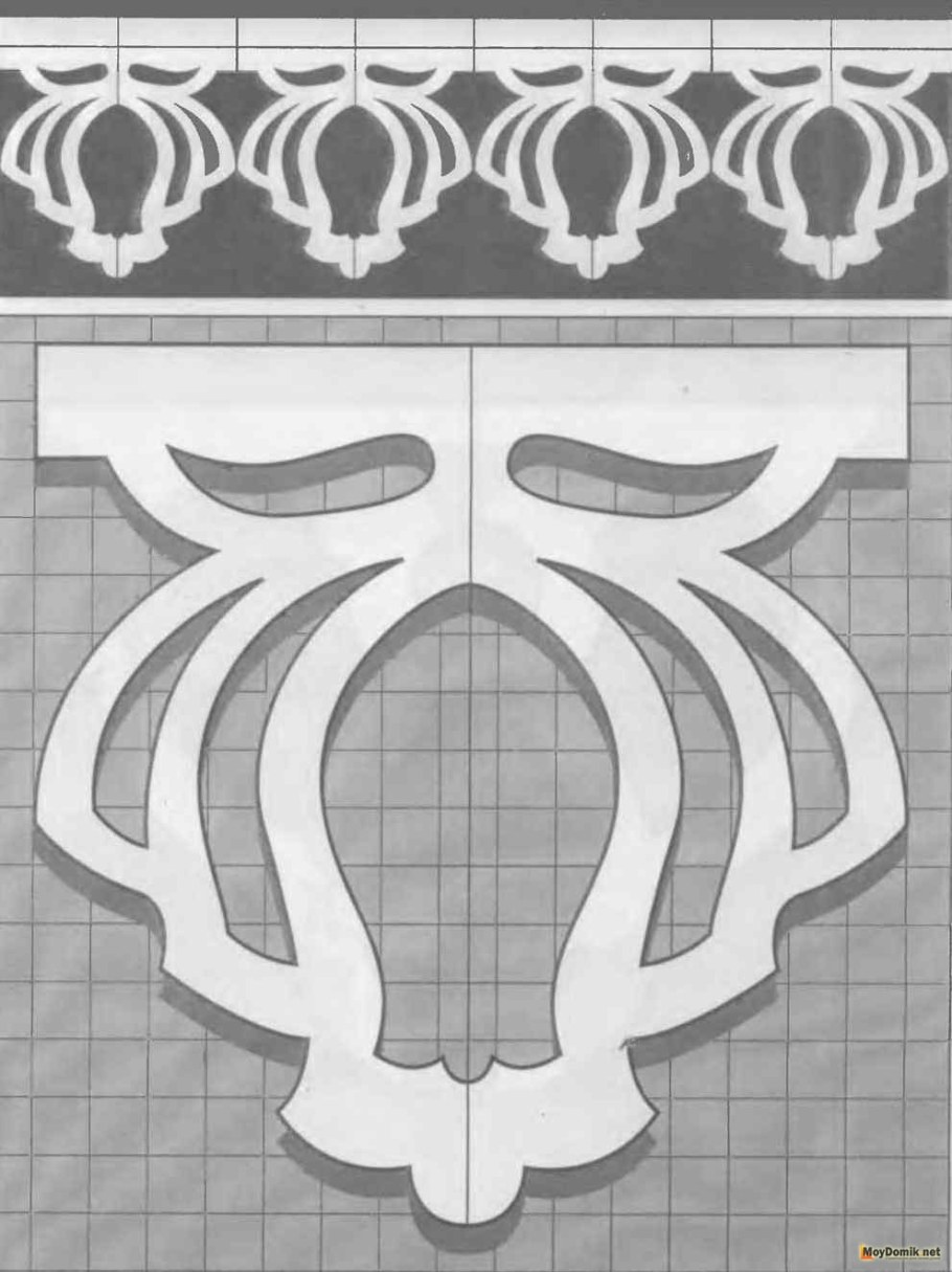Прорезная резьба по дереву чертежи полок