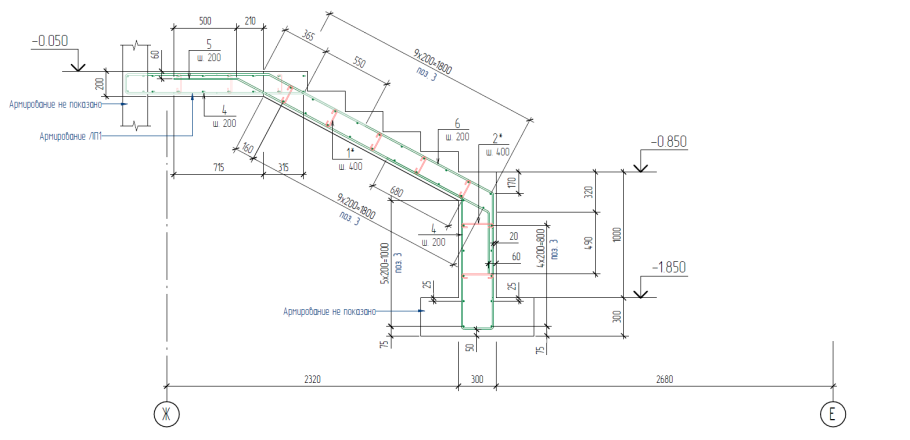 Чертеж каркаса металлического крыльца
