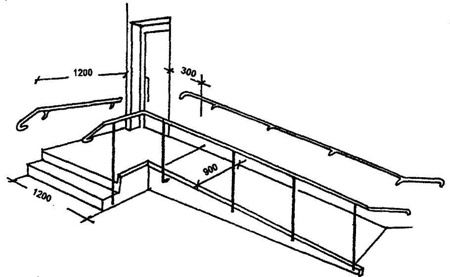 Чертеж - устройство наружного входа в подвал