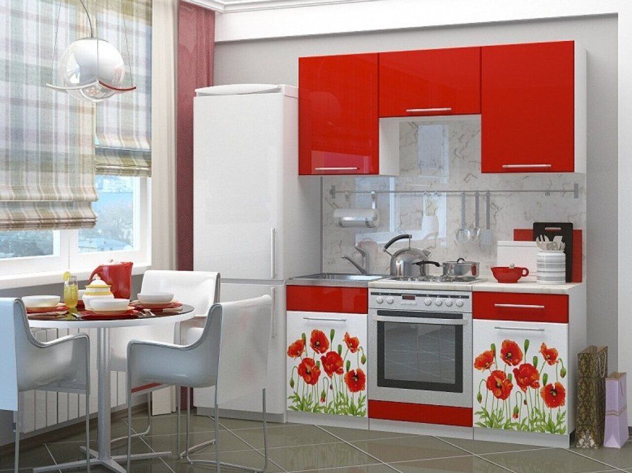 Кухня маки угловая 1.33х1.63