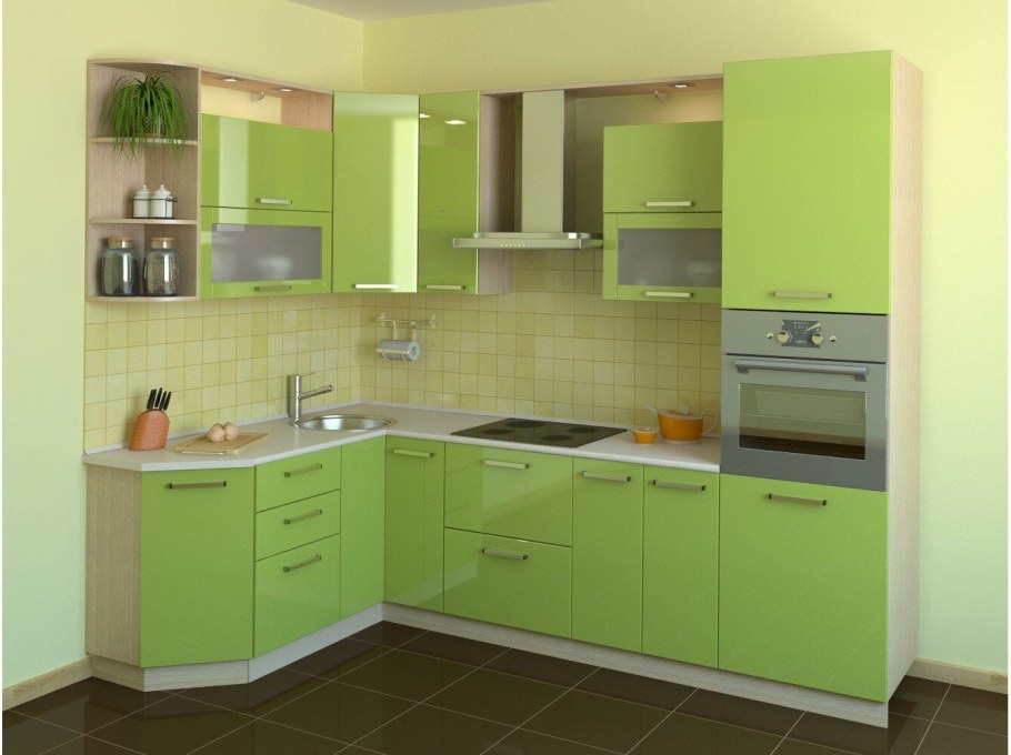 Кухни салатовые