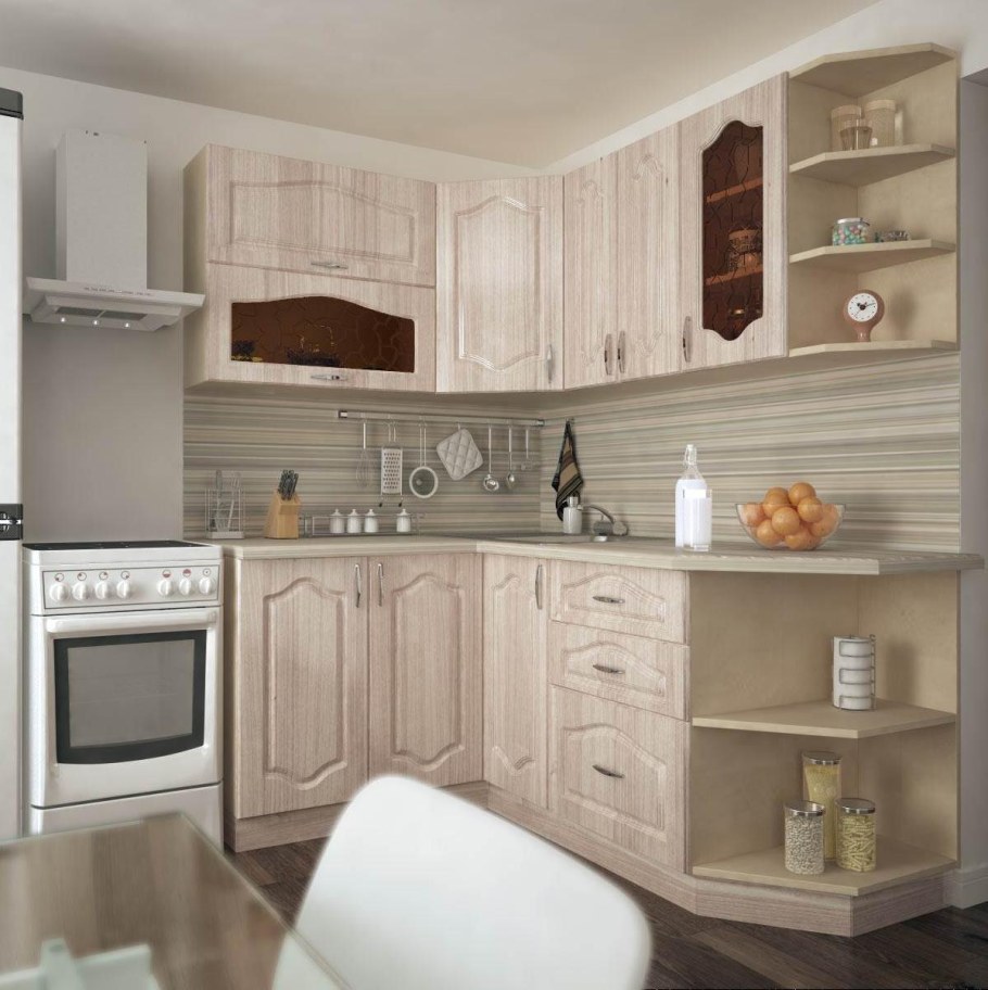 Экомебель кухня Ольга цвет капучино