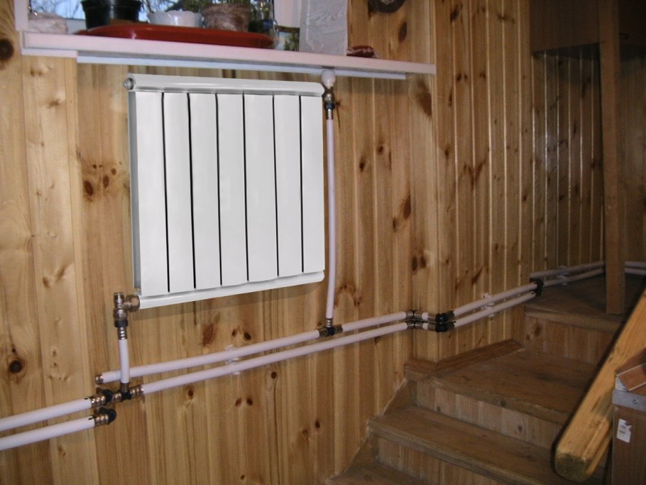 Прокладка труд отопления в частном доме