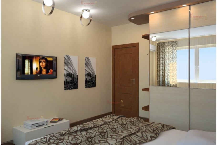 Спальня в двухкомнатной хрущевке