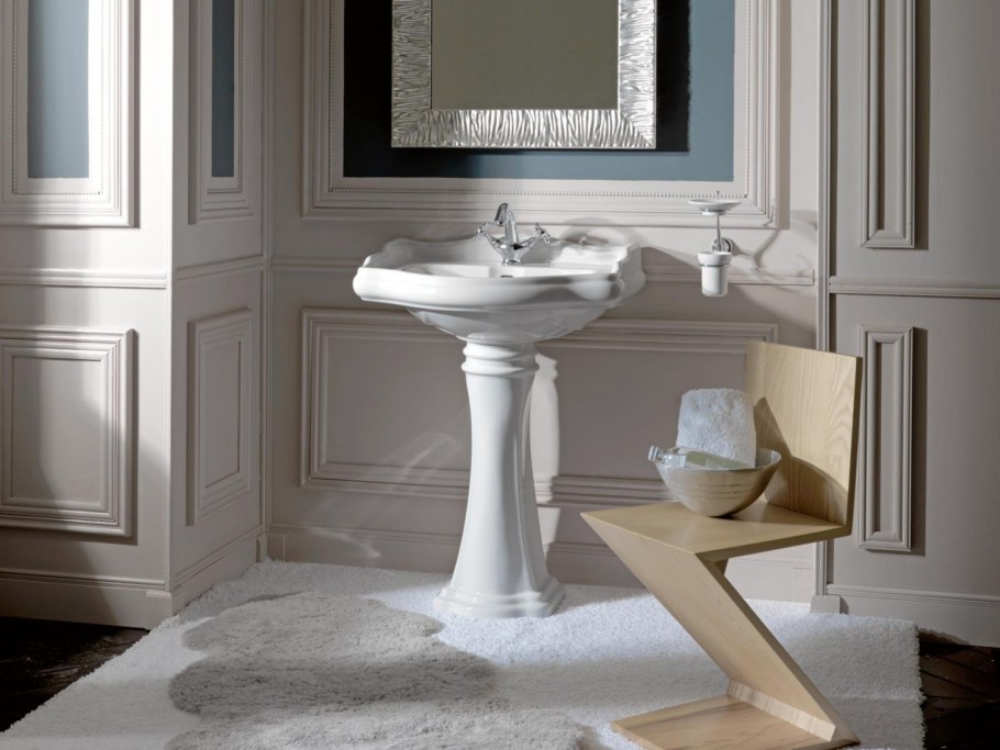 Раковина с пьедесталом 56 см Kerasan Retro 1045