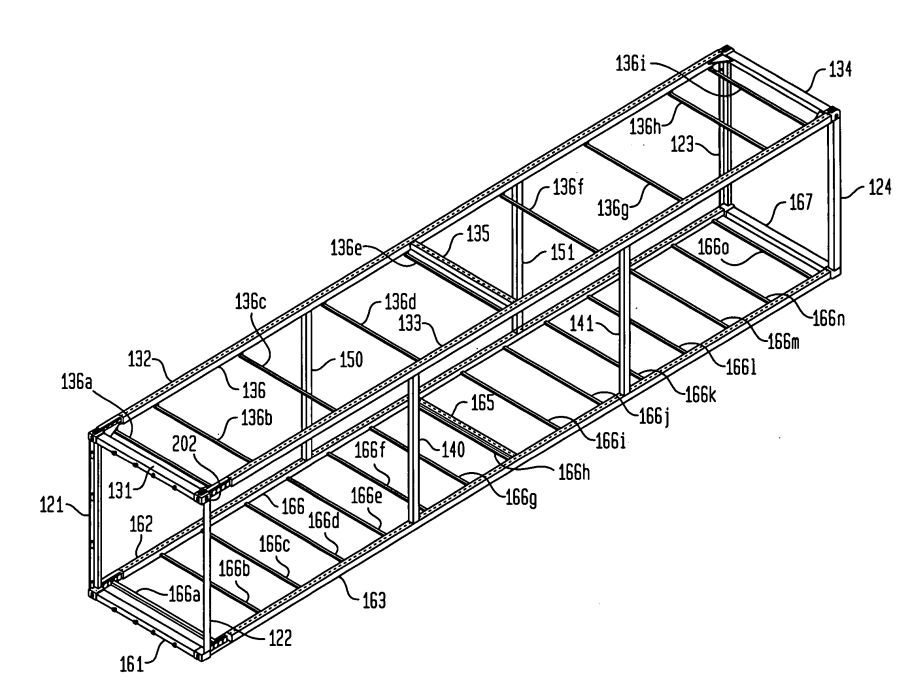 Чертеж морского контейнера 40 футов