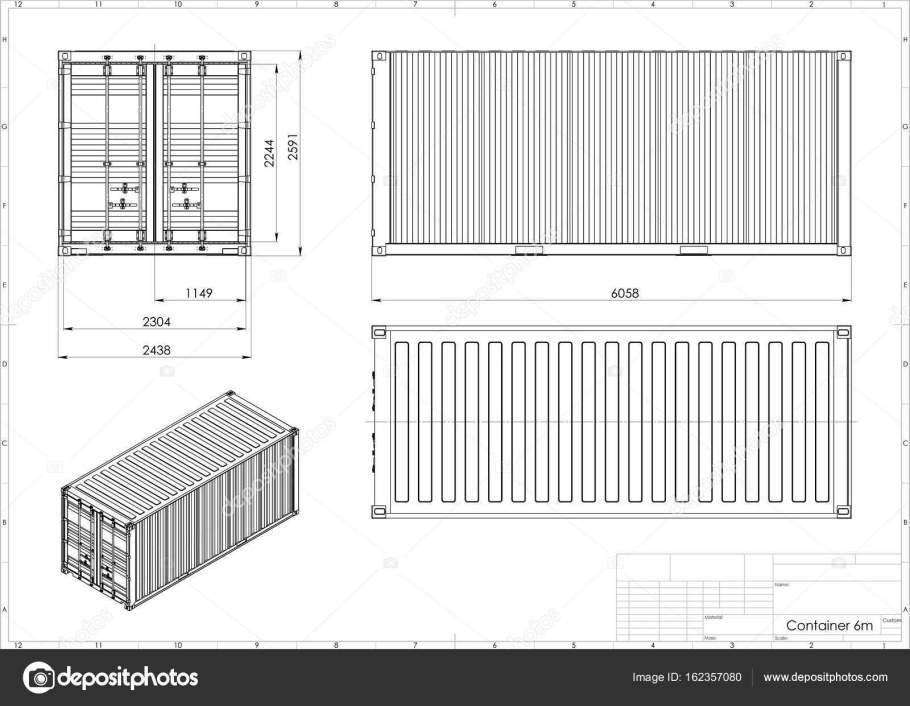 Контейнер ИСО-20 габариты