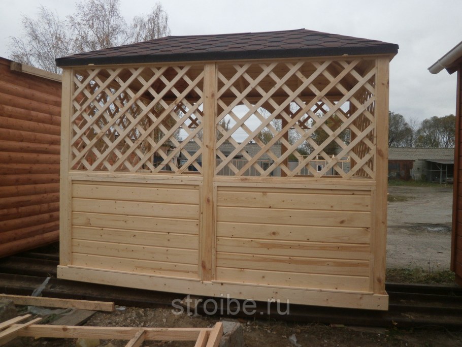 Декоративная решетка для веранды