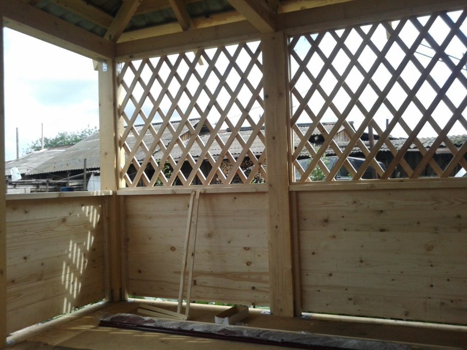 Садовая обрешетка из реек