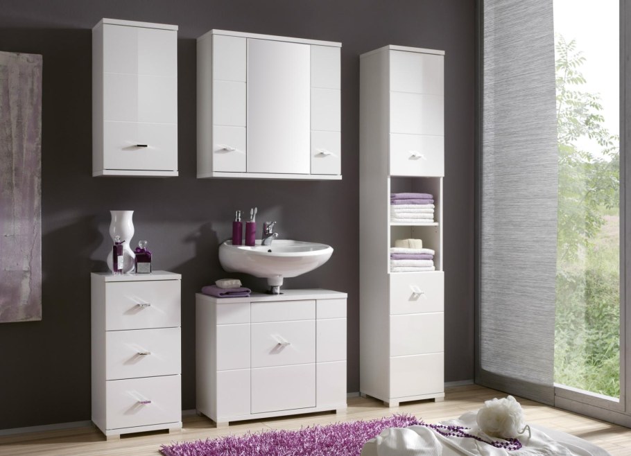 Лавандовый кухонный гарнитур