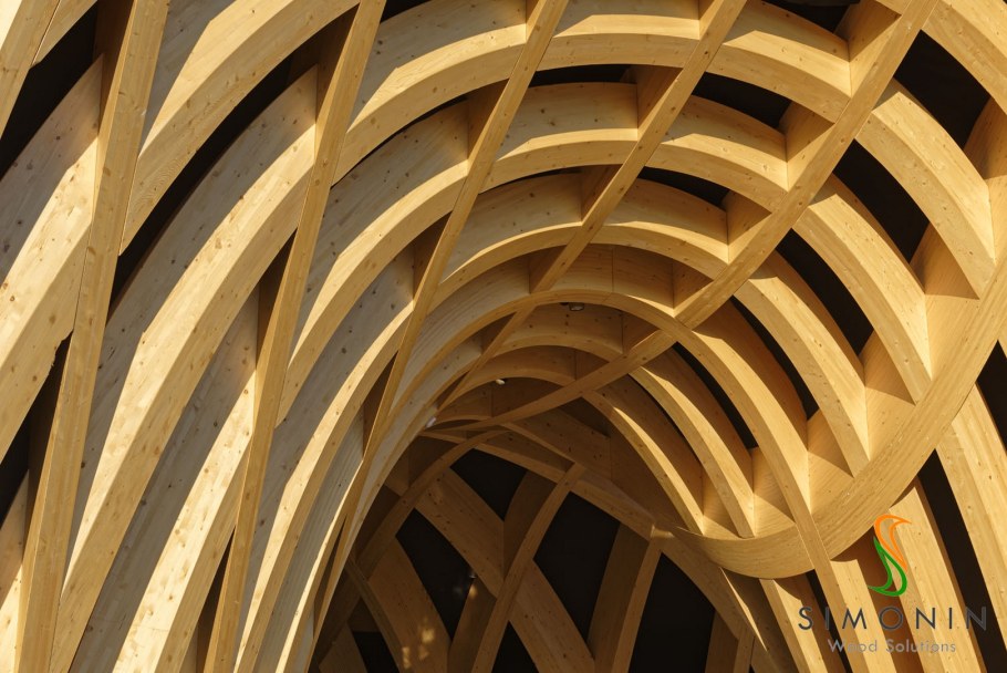 Архитектурные деревянные конструкции из балок