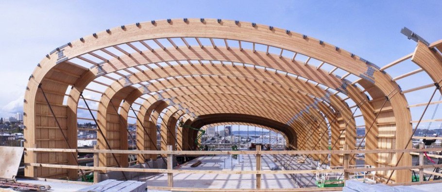 Трехшарнирные стрельчатые арки клееные