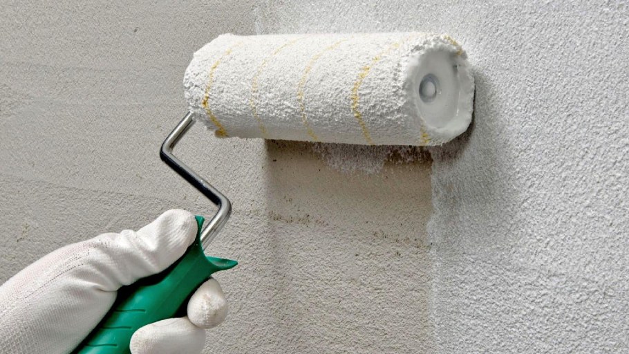 Текстурная краска для потолка