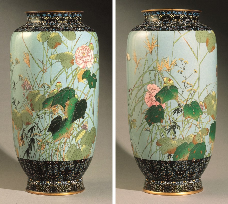 Японские вазы из фарфора Сацума