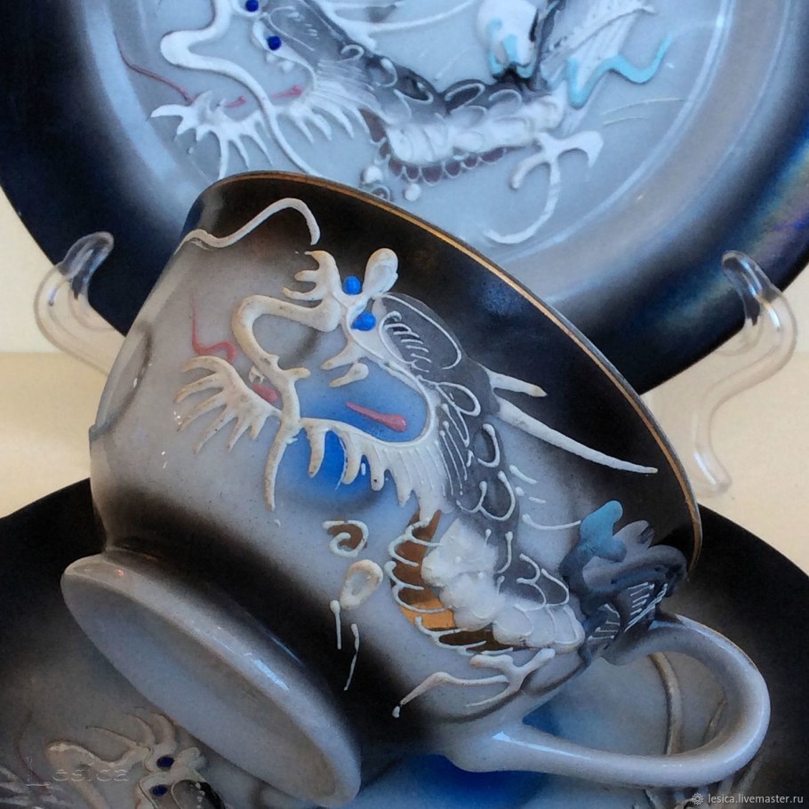 Японский костяной фарфор Кутани