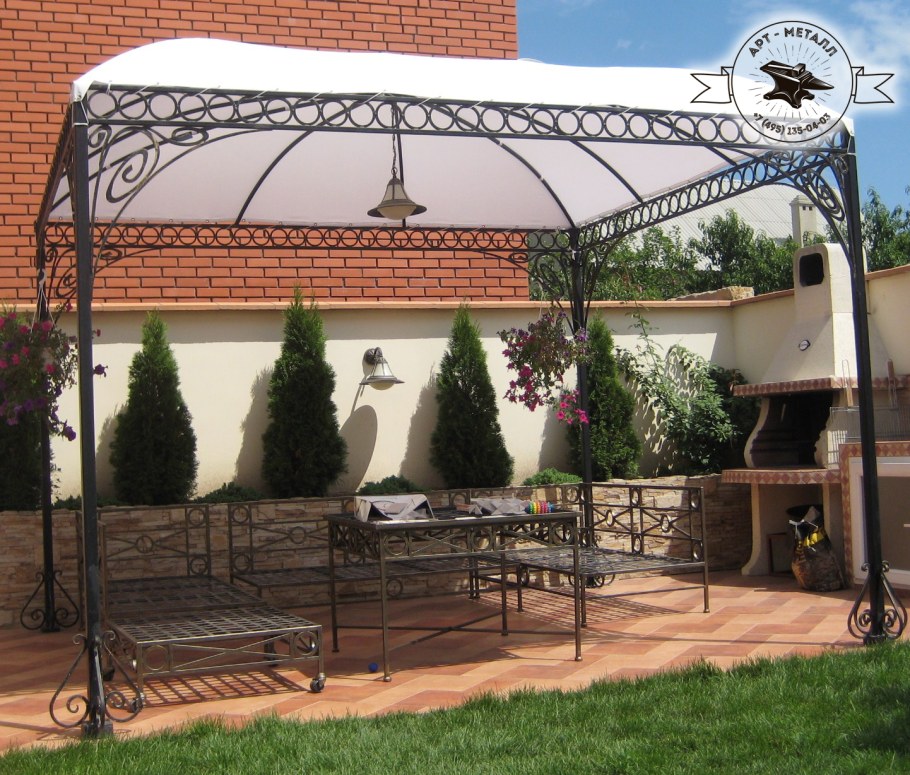 Веранда из профильной трубы