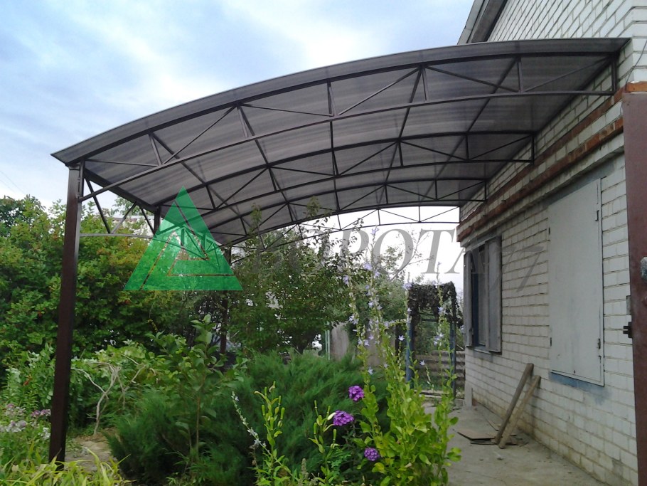 Навес 3х3 односкатный