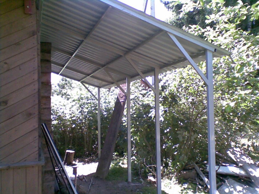 Полуарочный навес