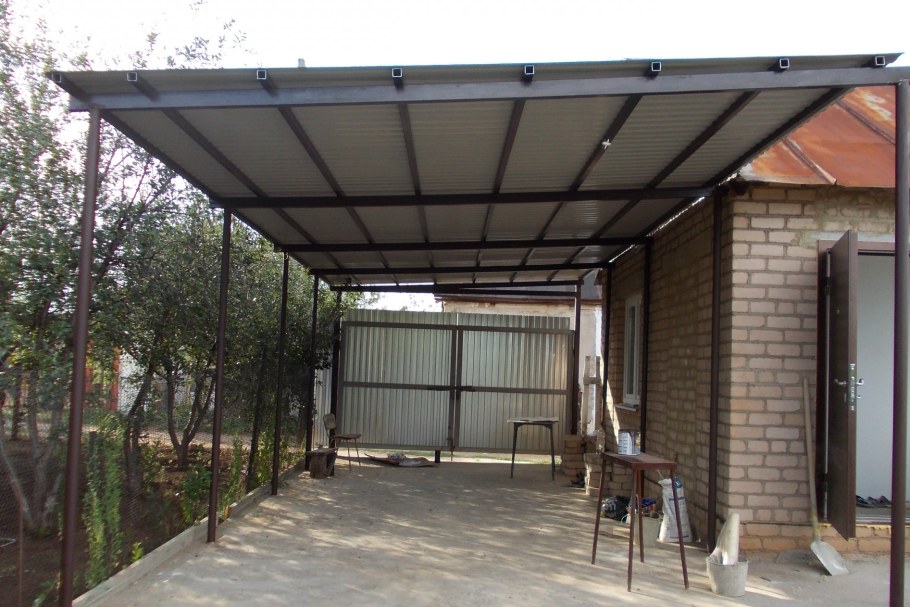 Навес к дому