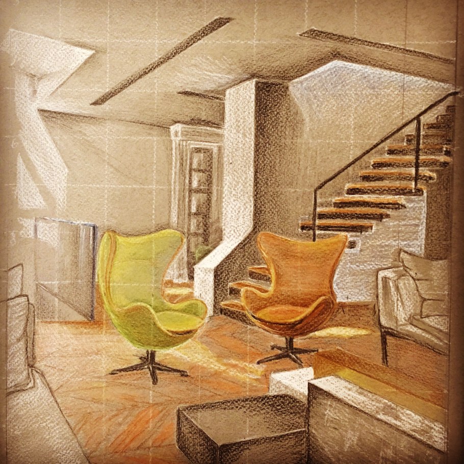 Эскиз преподавательской комнаты