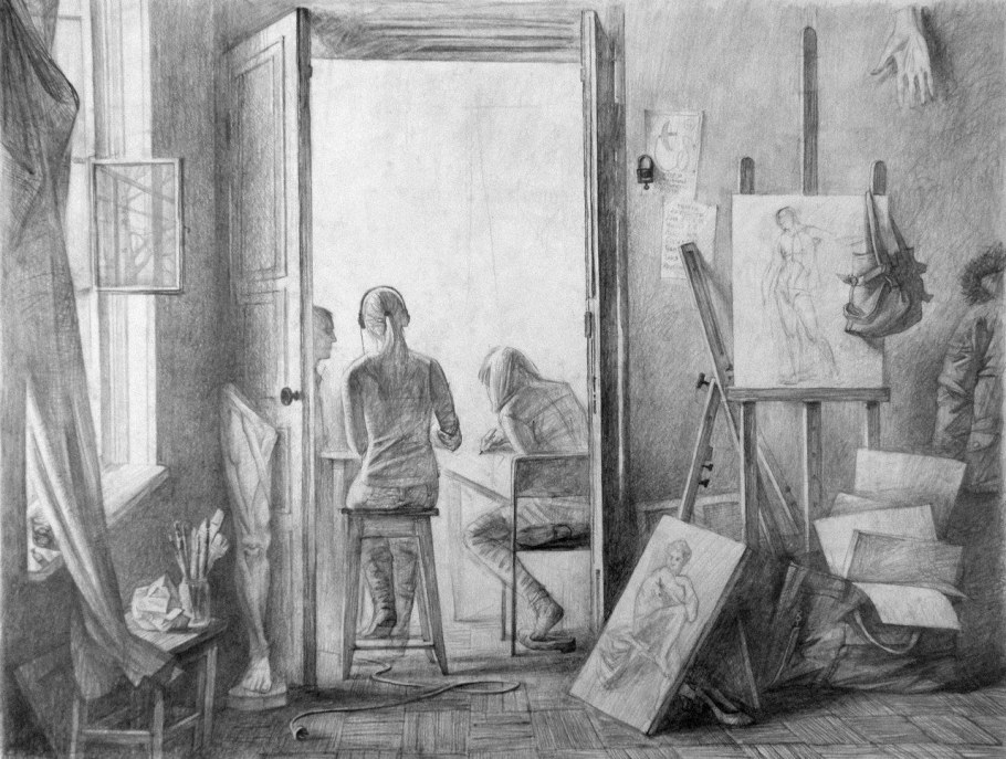 Зарисовки группы людей