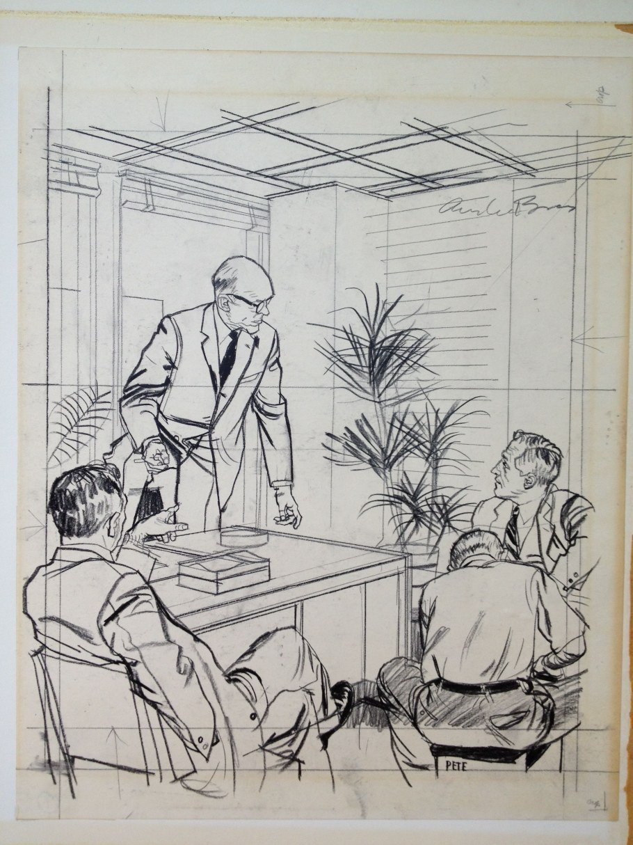 Наброски фигуры человека в интерьере