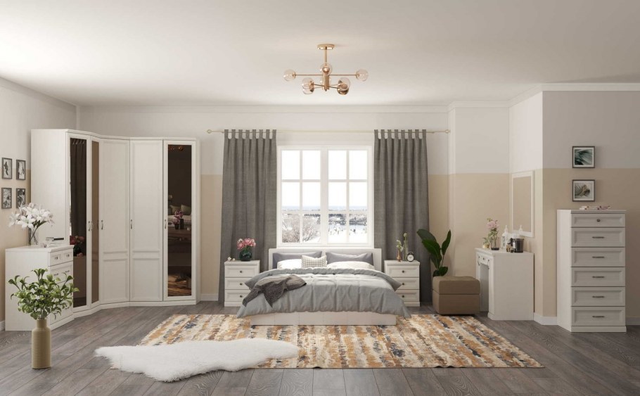 Мебель лазурит спальня Белладжио