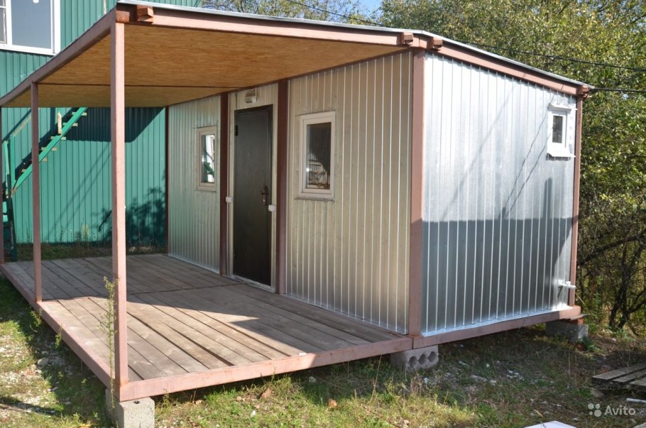 Бытовка Дачная 2х2 двускатная