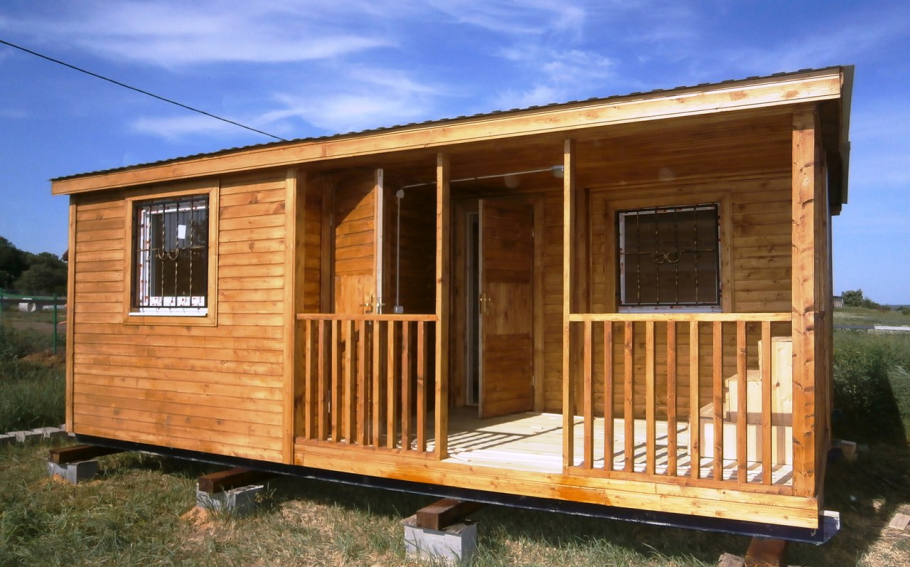 Tiny House с односкатной крышей