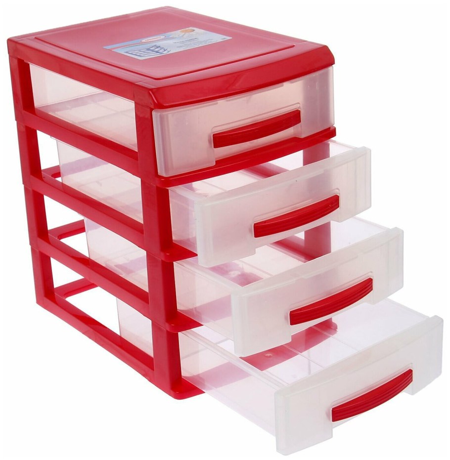 Комод Росспласт 4-х секционный