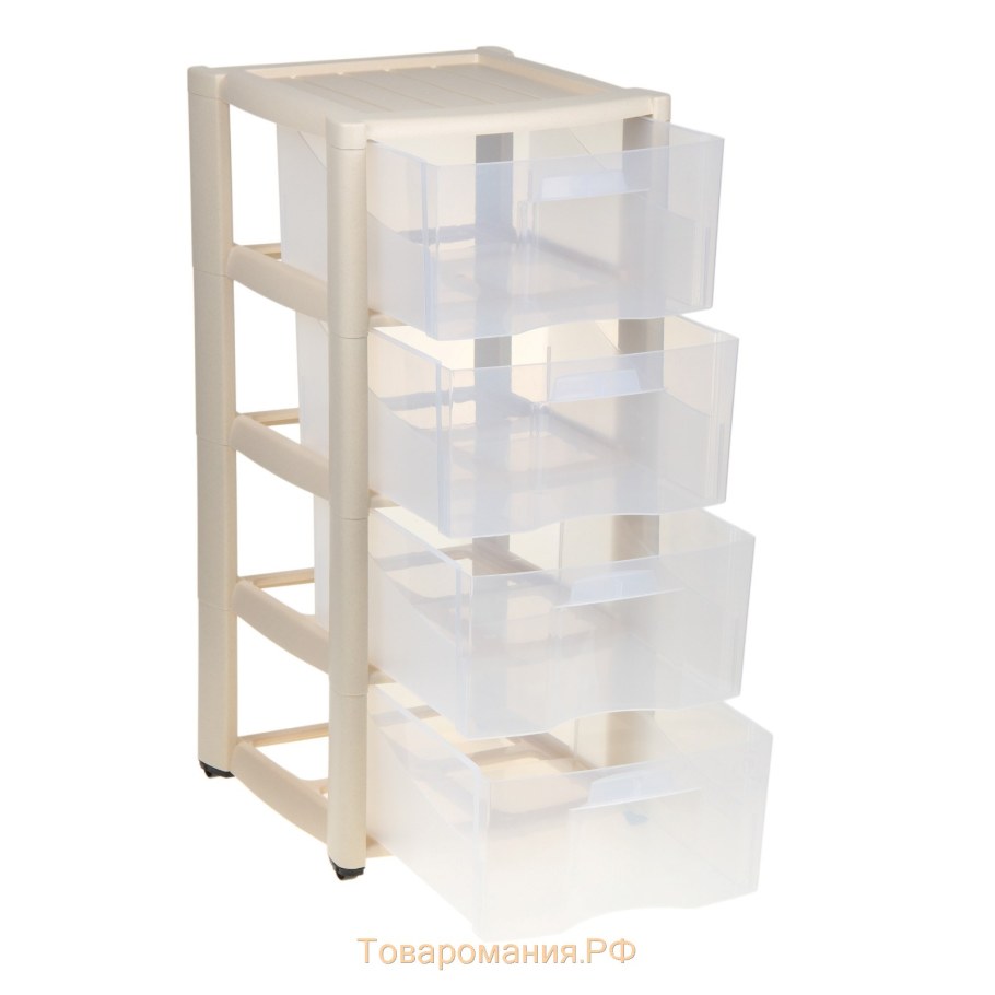 Комод, стеллаж 4 ящика 4x20l Curver